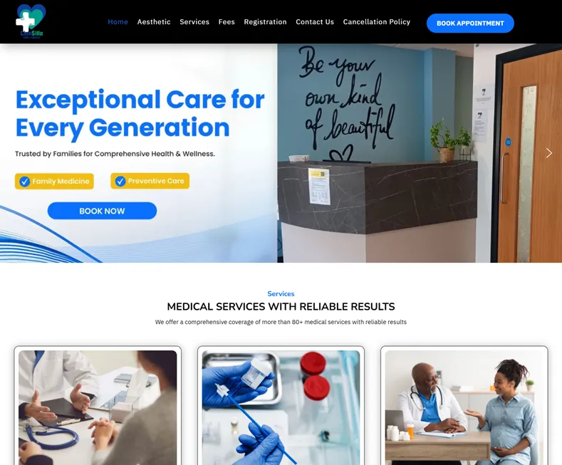Clonsilla Family Practice website