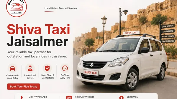 Shiva Taxi Jaisalmer – Reliable Cab Services for Rajasthan Travel, Weddings & Airport Transfers